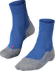 Falke ru4 chaussettes de course en coton anti-ampoules en matériau fonctionnel hommes bleu - taille 44-45