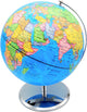 Globe Braet avec socle en métal - - diamètre 25 cm - villes jour et nuit - Néerlandais