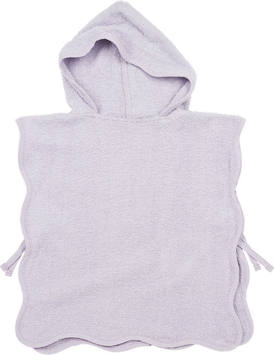 Poncho de bain ondulé bébé Meyco - tissu éponge - lavande douce - 1-3 ans