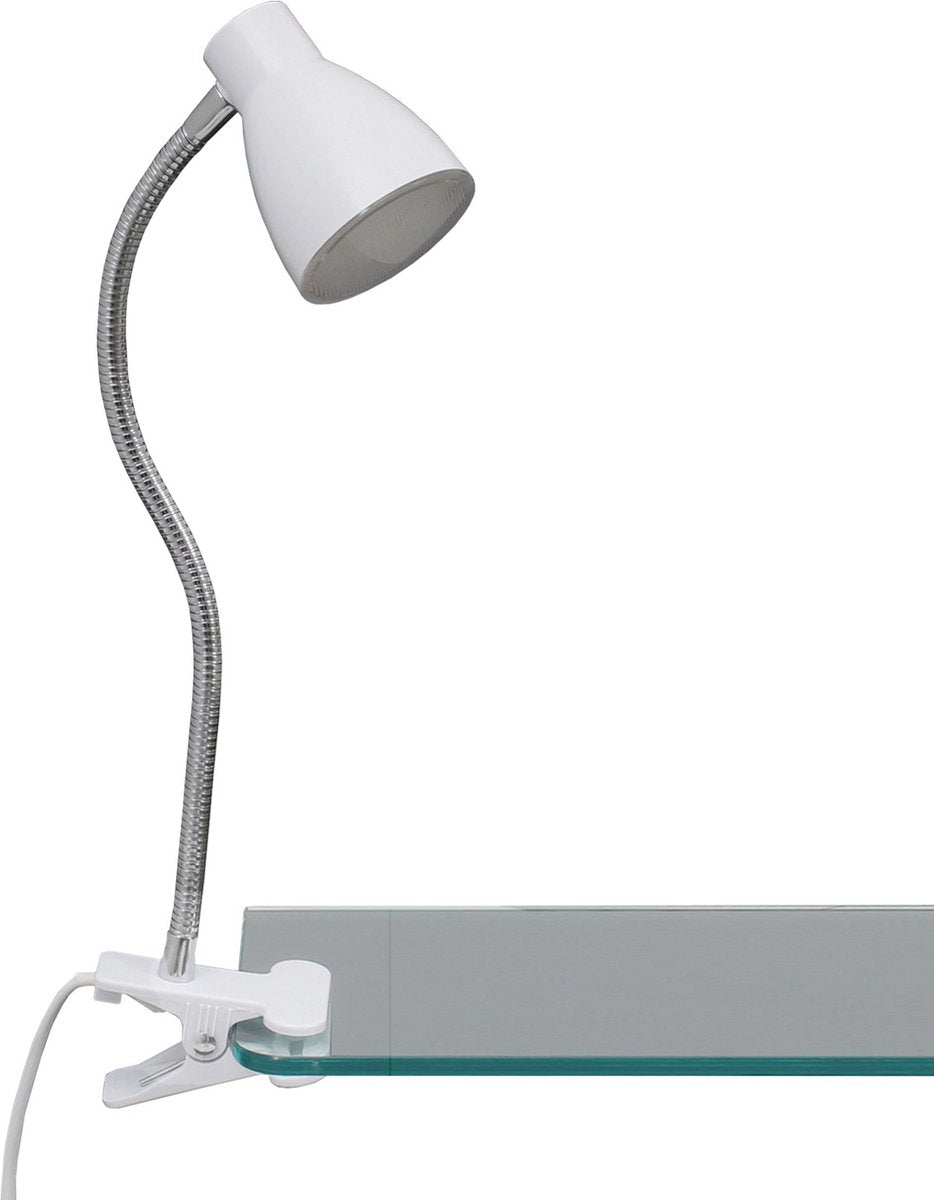 Briloner - lampe à pince - lampe de bureau - spot à pince avec cordon - lampe à pince avec éclairage - 3,5w - blanc