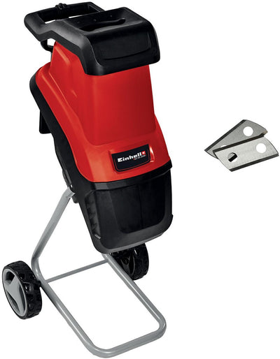 Hachoir électrique Einhell GC-KS 2540 - 2500 W - max. épaisseur de branche : ø40 mm - 2 lames réversibles en acier spécial - incl. bâton poussoir pratique