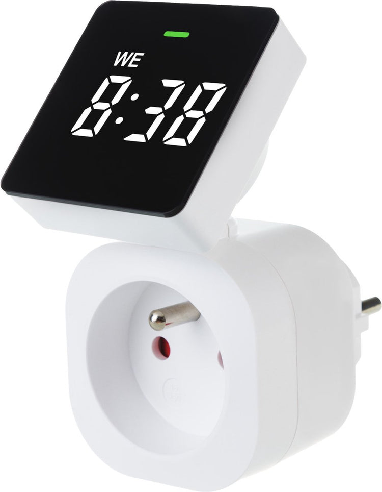 Greenblue gb610 e - minuterie numérique - minuterie numérique - minuterie avec écran - minuterie - max. charger 16a - ip20 - 8 programmes