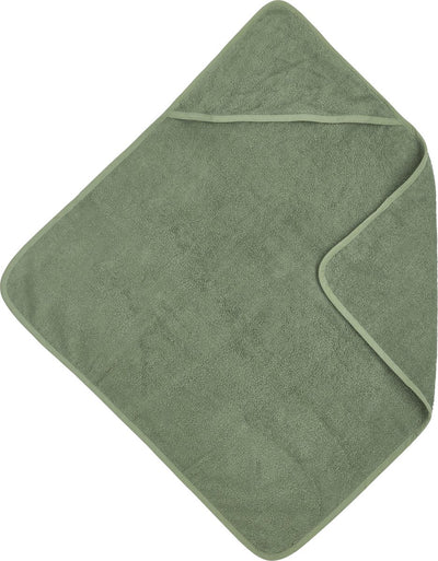 Cape de bain Meyco baby uni - tissu éponge - vert forêt - 75x75cm