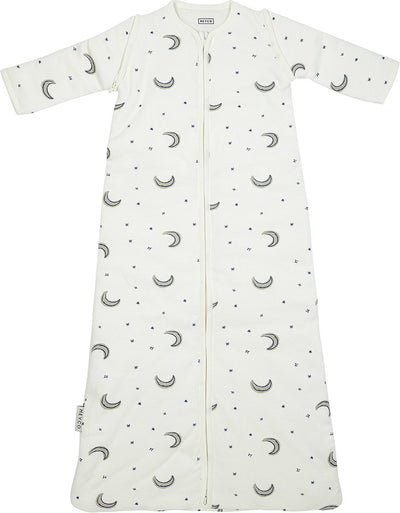 Meyco gigoteuse hiver lune - manches zippées - indigo - 90cm - gigoteuse d'hiver