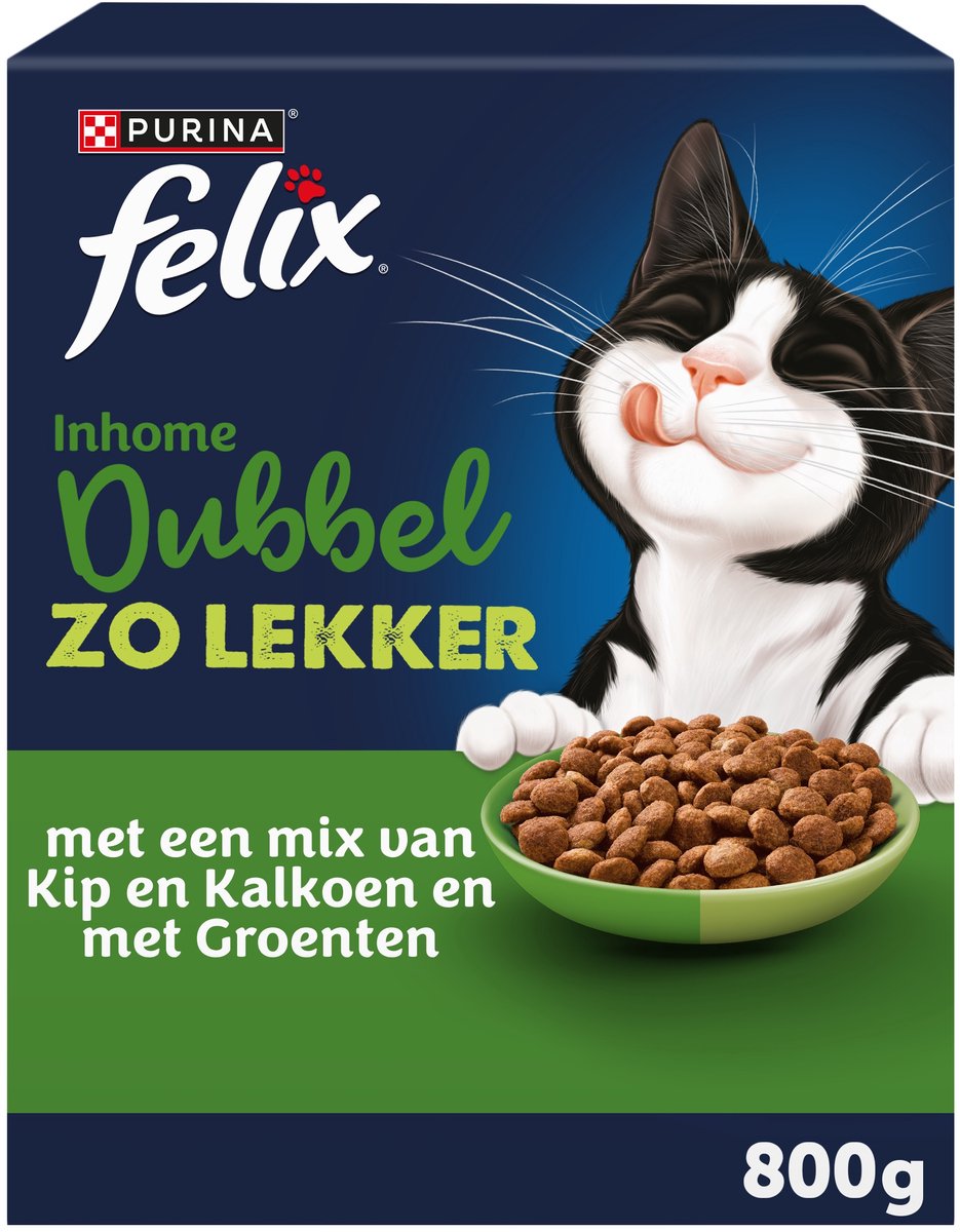 Felix double zolekker inhome - poulet, dinde légumes - 5 x 800g
