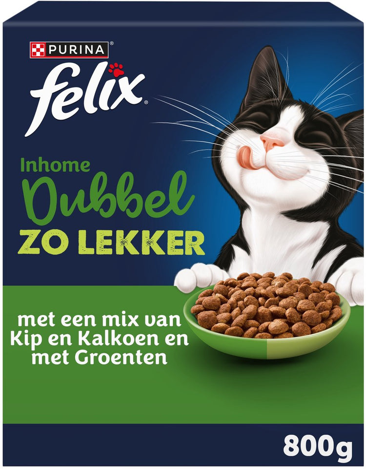 Felix double zolekker inhome - poulet, dinde légumes - 5 x 800g