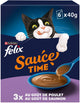Sauce time Felix au goût de poulet - poulet saumon - 4 x 6x40g