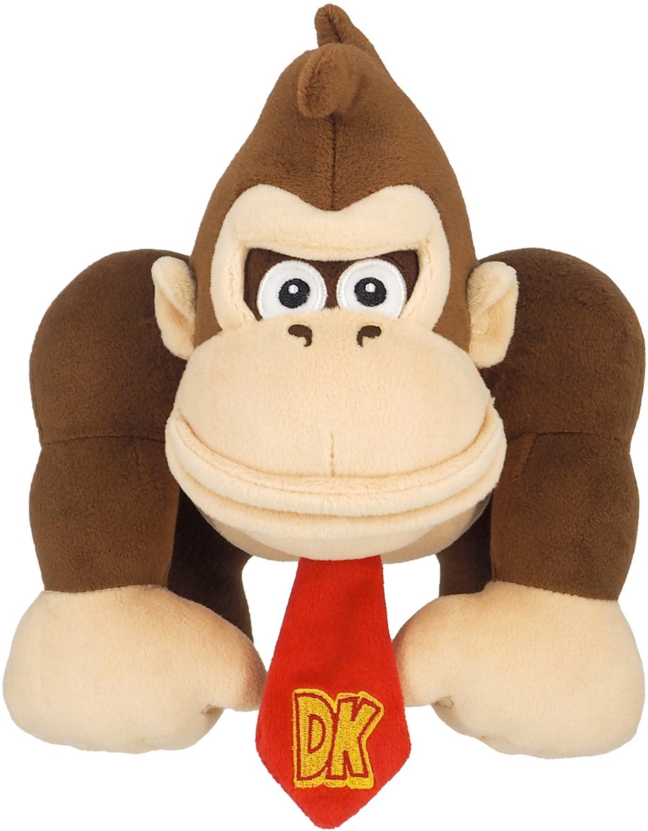 Nintendo Together+ Nintendo Together + Super Mario Bros – Peluche sous licence officielle Donkey Kong – Peluche 22 cm