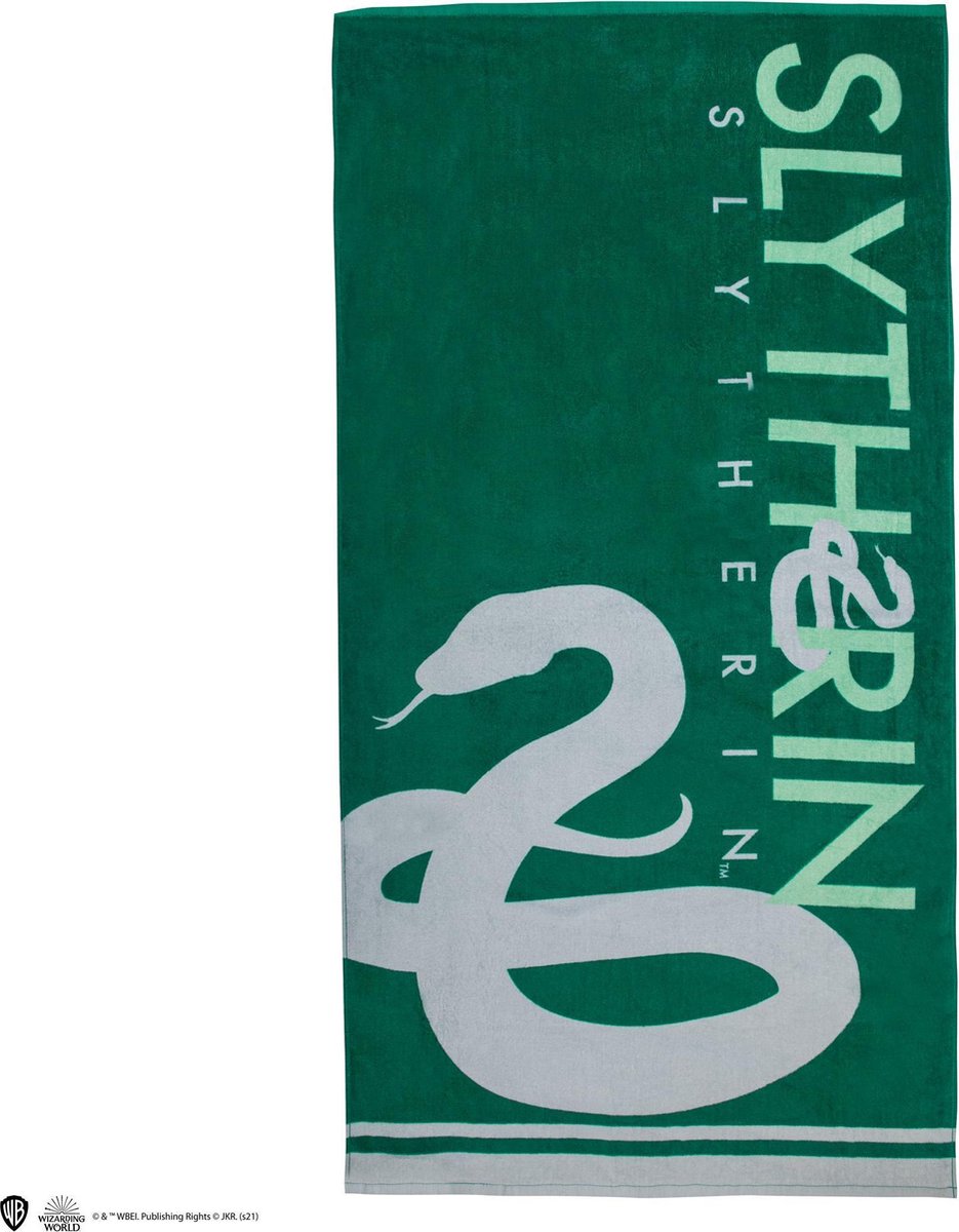 Cinereplicas Harry Potter serviette de bain Serpentard 140 x 70 cm vert
