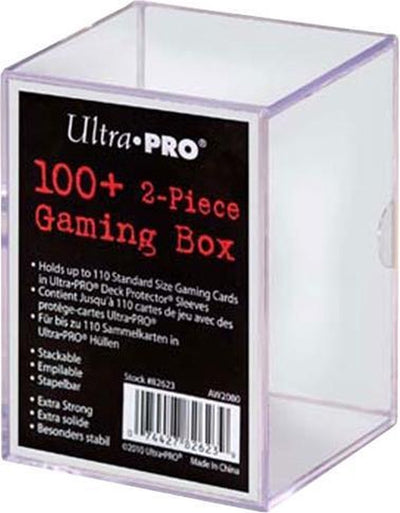 Boîte de rangement Ultrapro 2 pièces pour plus de 100 cartes transparentes