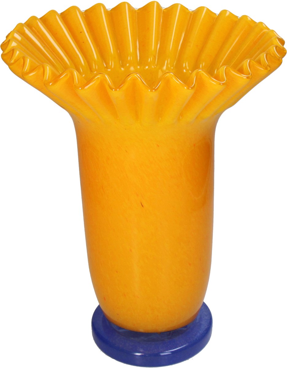 Vase collection Hd verre jaune 26,5x26,5x33cm