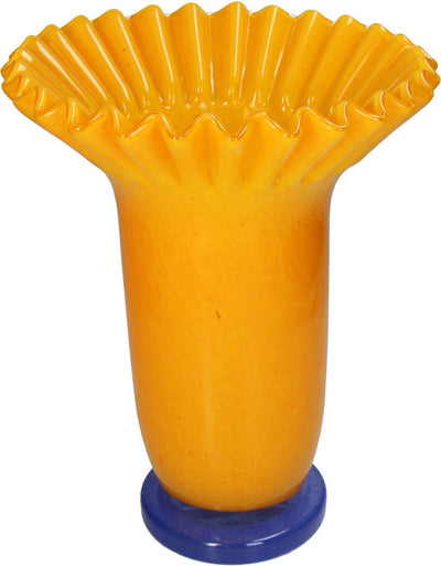 Vase collection Hd verre jaune 26,5x26,5x33cm