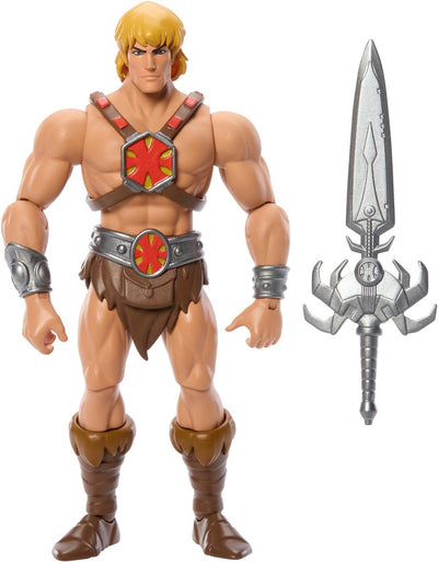Collection de figurines d'action Mattel Masters of the Universe Origins : He-Man 14 cm.