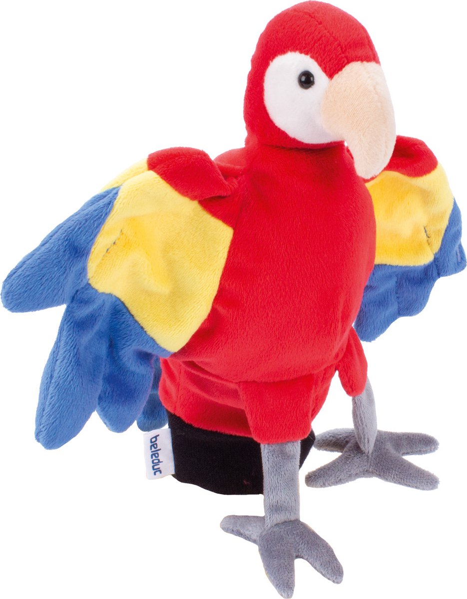 Perroquet de marionnettes à la main Beleduc