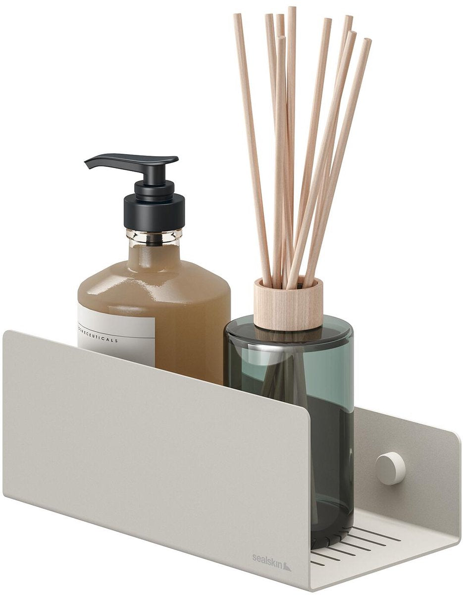 Sealskin brix - support de douche - support mural 20cm - grège - beige - 20 x 10 x 8 cm