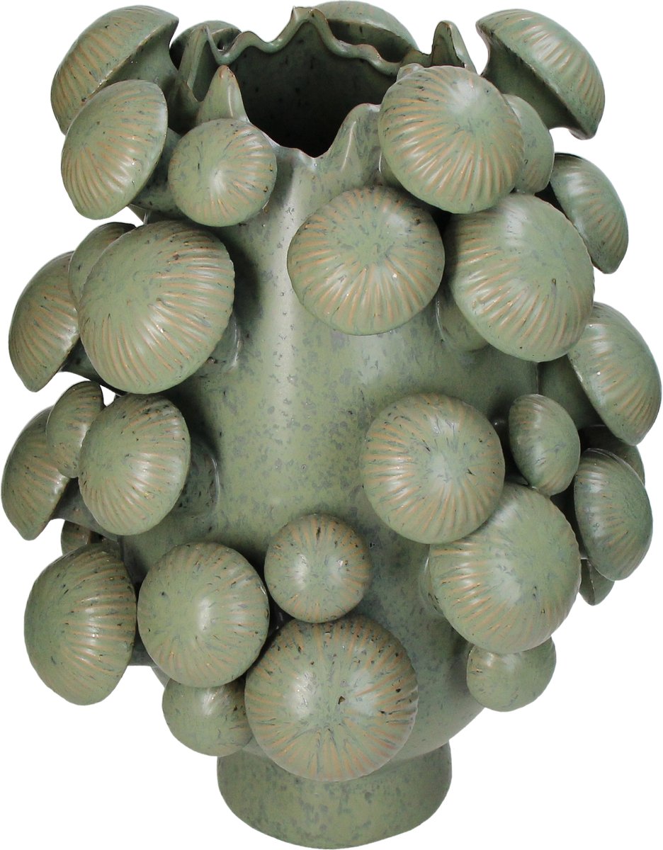 Vase collection Hd faïence vert 30,5x29,5x40,5cm