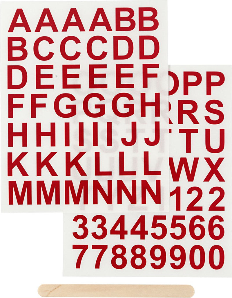 Numéros de lettres d'autocollants