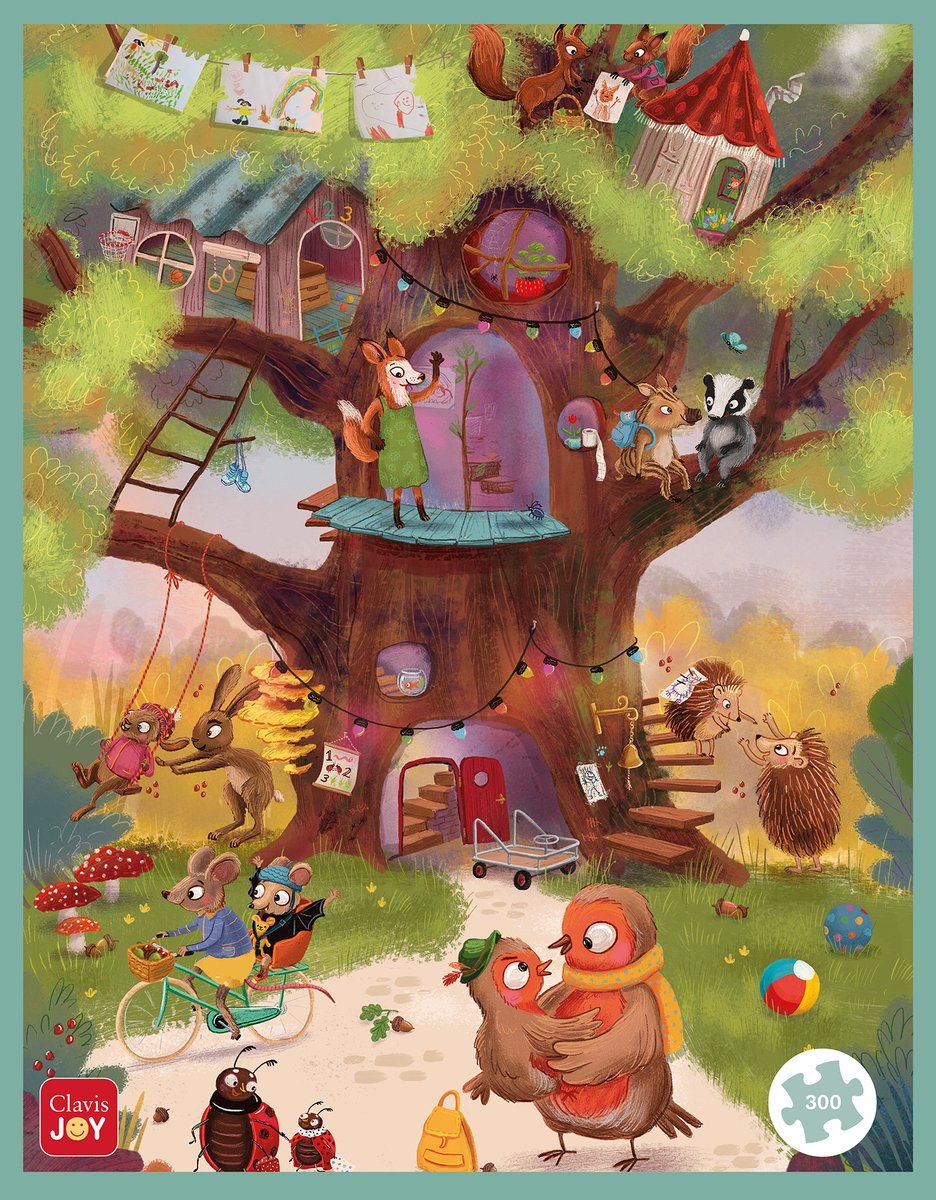 Puzzle joie Clavis à l'école !