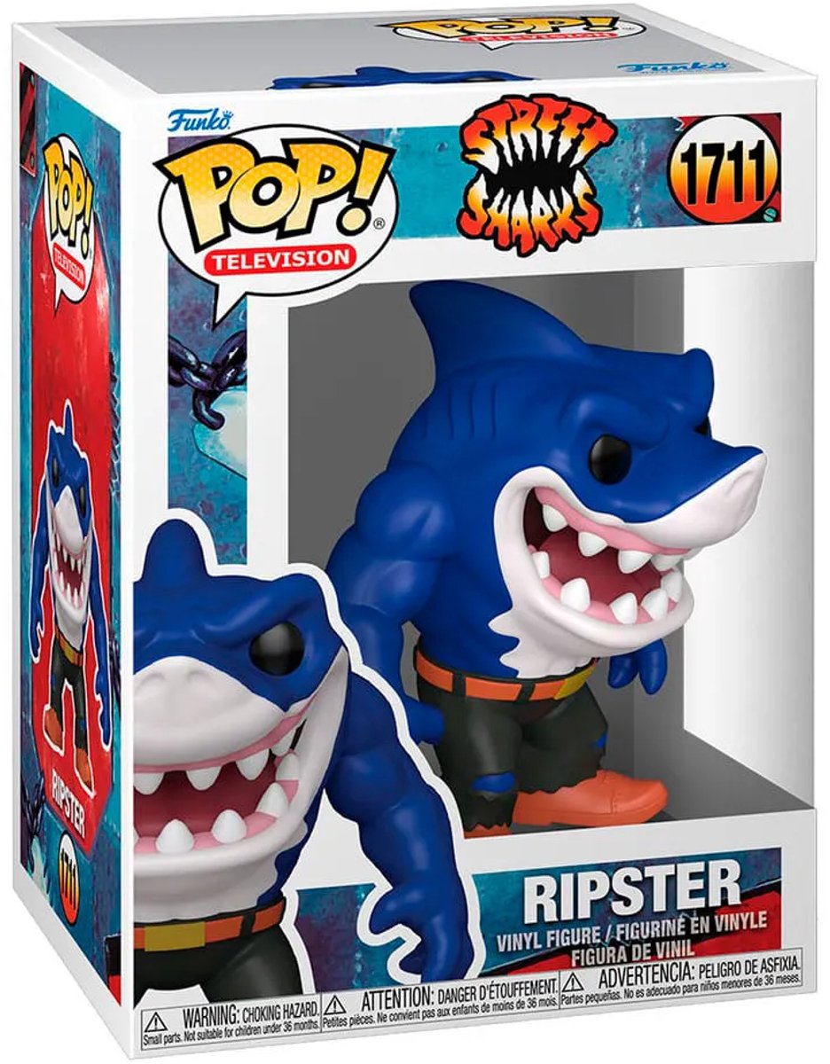 Funko rue requins pop! figurine de télévision en vinyle ripster 9 cm pop! chiffre