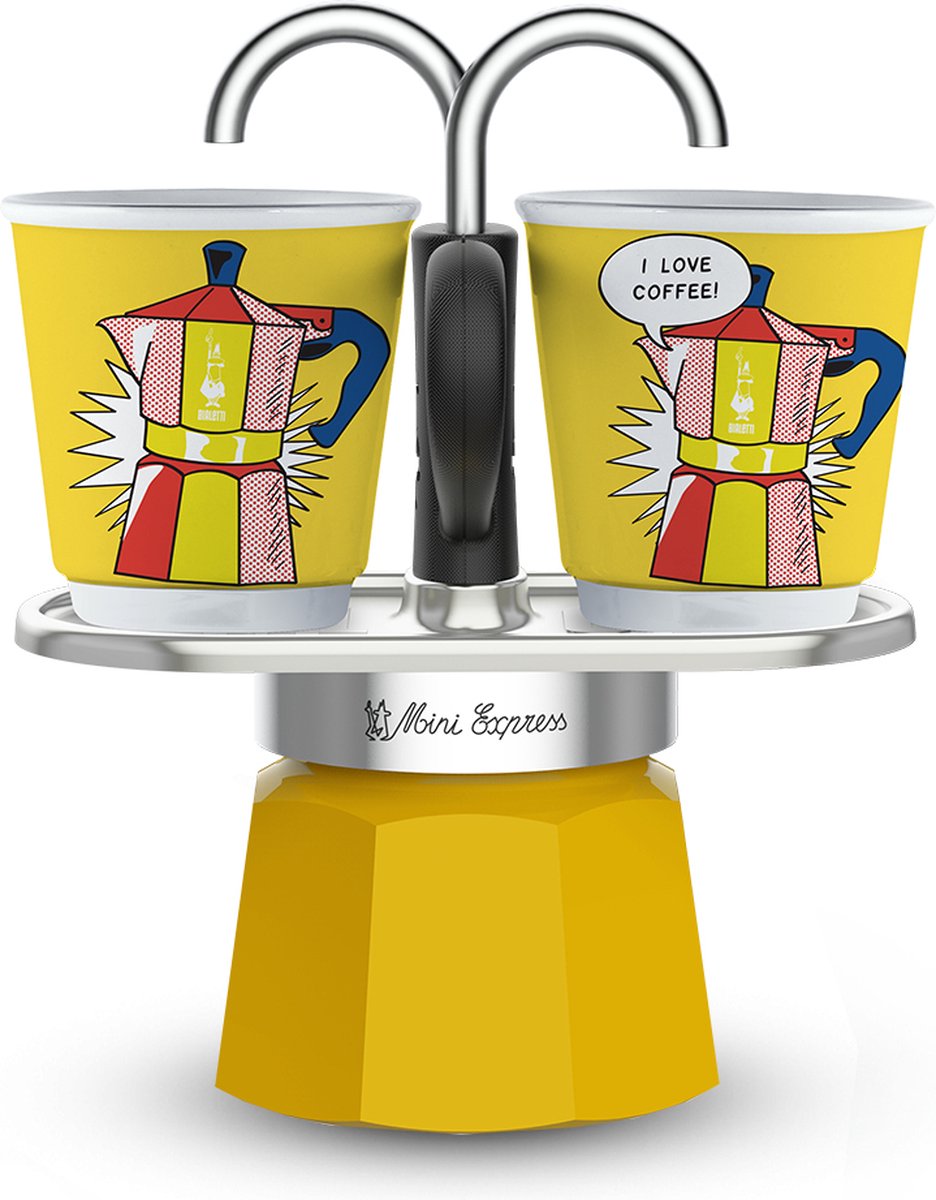 Bialetti mini tasse express avec 2 tasses - 2 tasses