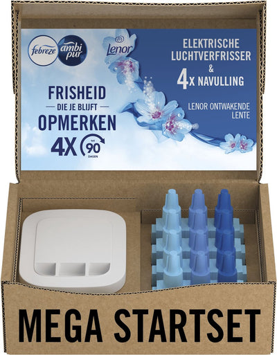 Ambi pur febreze 3volution - ressort d'éveil - désodorisant électrique - coffret de démarrage