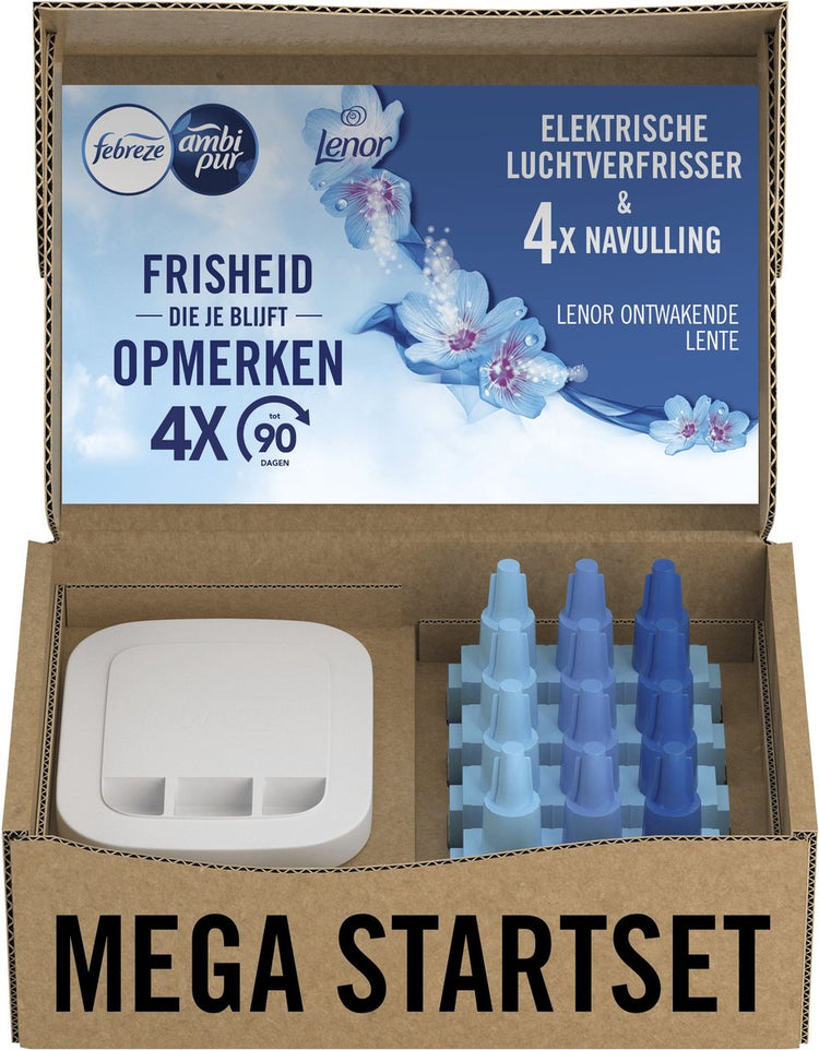 Ambi pur febreze 3volution - ressort d'éveil - désodorisant électrique - coffret de démarrage