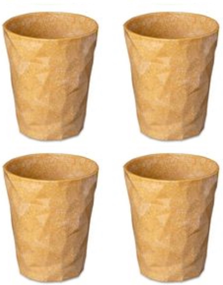 Gobelet Koziol, 0,25 l, lot de 4, bio, fibres de bois - | les clubs 2.0