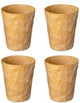 Gobelet Koziol, 0,25 l, lot de 4, bio, fibres de bois - | les clubs 2.0