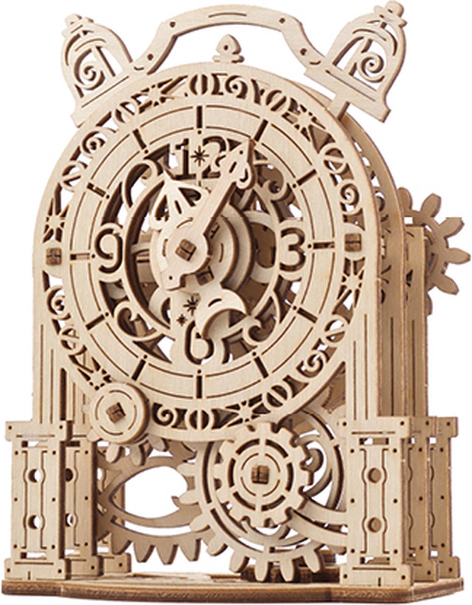 Modèle 3D en bois Ugears - réveil vintage