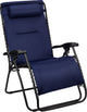 Chaise de camping Abbey camp - chaise de jardin - doublée en maille 3D - bleu marine