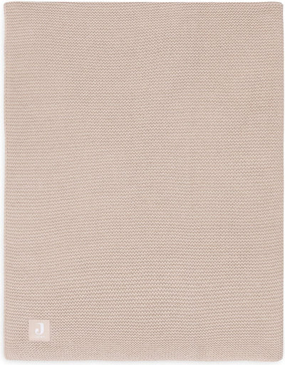 Jollein - couverture de berceau 75x100cm - couverture de berceau, couverture de berceau, couverture de bébé - tricot basique - tricot basique - rose sauvage