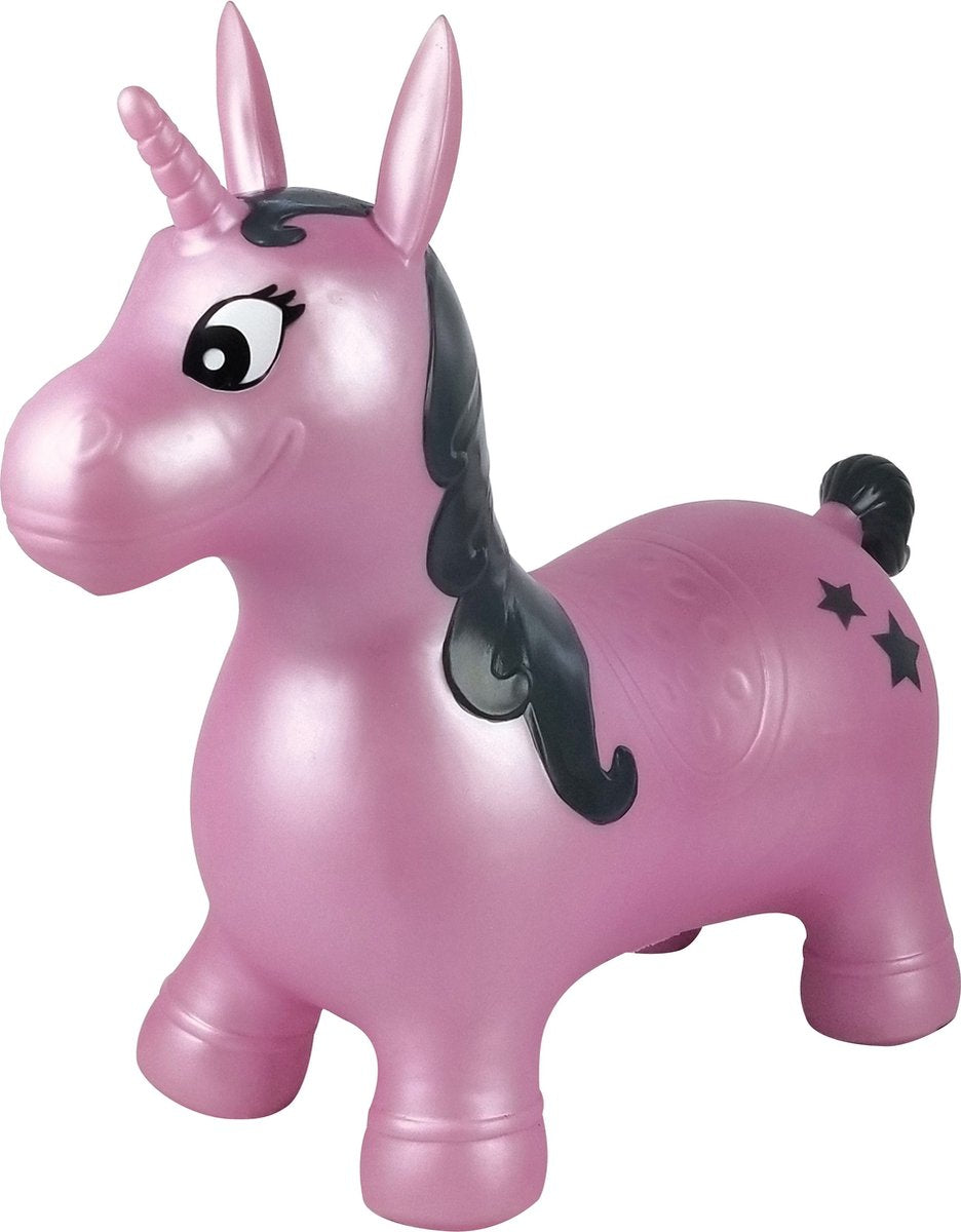 Licorne sauteuse gonflable Lexibook avec combinaison en peluche