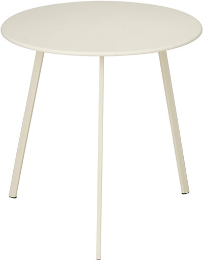 Mica decorations table d'appoint seatle ronde pour l'extérieur - table basse - table basse d'extérieur - également comme table à plantes ou support à plantes - métal - 38 x 61 cm - crème