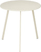 Mica decorations table d'appoint seatle ronde pour l'extérieur - table basse - table basse d'extérieur - également comme table à plantes ou support à plantes - métal - 38 x 61 cm - crème