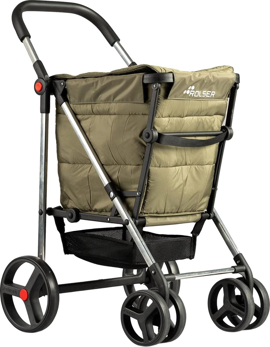 Rolser panier pour chariot de courses polar 4b - kaki