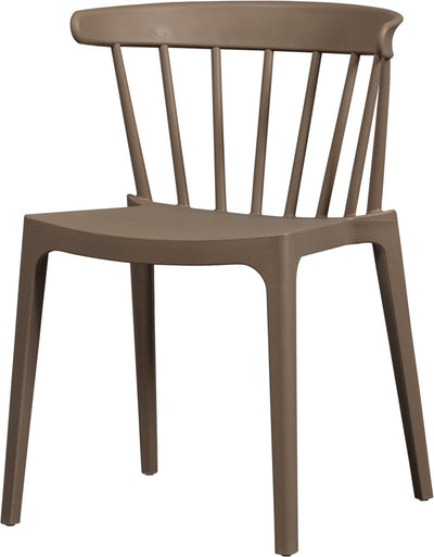 Woood bliss chaise de salle à manger chaise de jardin - fibre végétale - marron - 75x52x53