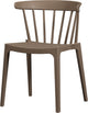 Woood bliss chaise de salle à manger chaise de jardin - fibre végétale - marron - 75x52x53