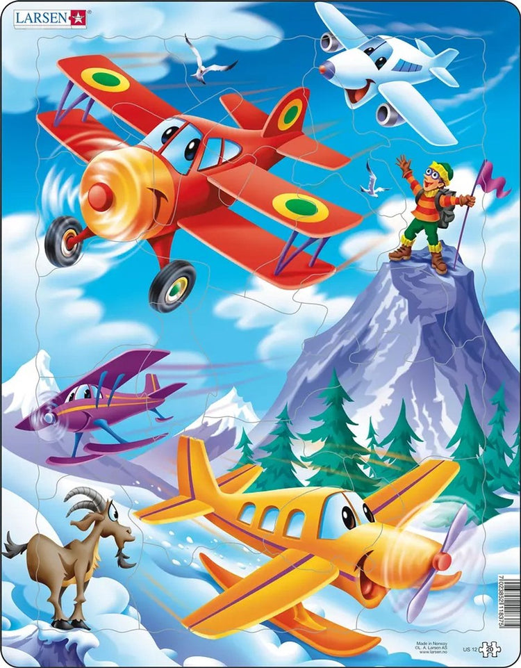 Larsen puzzle forme maxi us12 20 pièce(s) avion