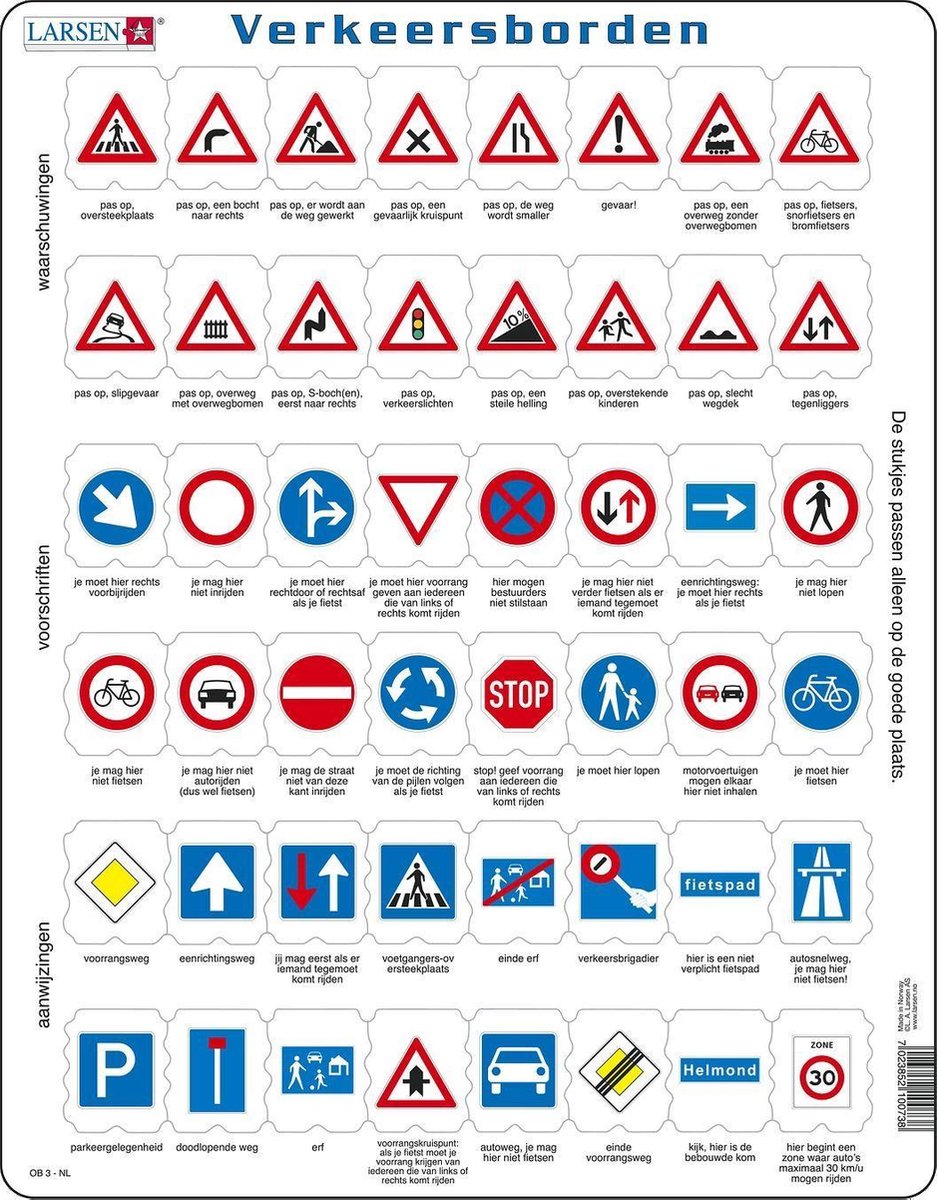 Selecta Larsen Traffic Signs, 48st.