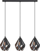 Suspension Eglo Carlton 1 - e27 - 80,5 cm - cuivre noir