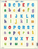 Larsen lettres majuscules et minuscules - puzzle - apprentissage de la lecture - lettres - puzzle éducatif pour enfants - 26 pièces - fabriqué en Norvège - pièces extra épaisses de 2,5 mm - plateau à bord fixe