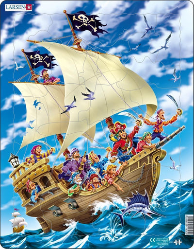 Selecta Larsen Line Puzzle The Pirate Ship, 30th.
