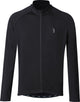 Bbb cycling transition chemise de cyclisme à manches longues homme et femme - 10-15 °c - chemise vtt et cyclisme avec 3 poches arrière - noir