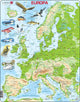 Selecta Larsen Pluzzle Map Europe - Géographique avec des animaux, 87e.