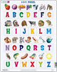 Larsen ABC avec images – puzzle – apprendre à lire – alphabet – puzzle éducatif pour enfants – 26 pièces – fabriqué en Norvège – pièces extra épaisses de 2,5 mm – plateau avec bord fixe