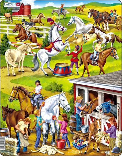 Selecta Larsen Pluzzle Animaux - Manese de cheval, 50e.