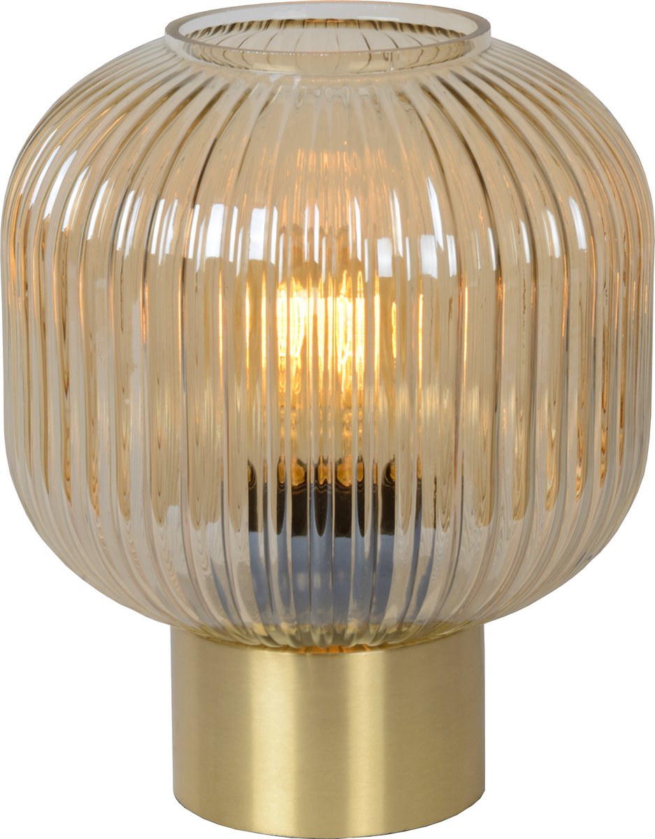 Lucide maloto - lampe de table - ø 20 cm - 1xe27 - ambre