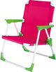 chaise de camping Nicky junior 46 cm polyester acier rose