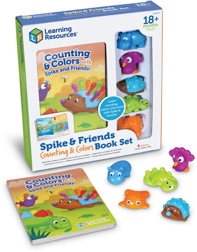 Ressources d'apprentissage livre éducatif Spike et amis coloriage et comptage carton. - 3+