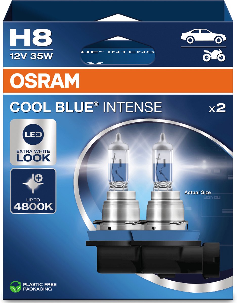Osram cool blue intense nextgen - lampe halogène - 4800k - effet LED blanc
